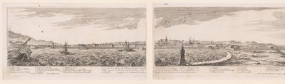 Utsikt över Barcelona Profil för staden och staden Barcelona (...) (titel på objektet) av Nicolas Perelle