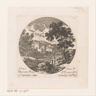 Herde vid hamnstaden av Nicolas Perelle