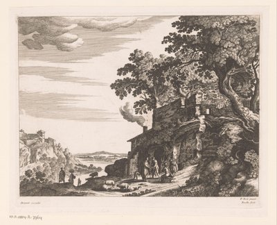 Herdar vid en ruin av Nicolas Perelle