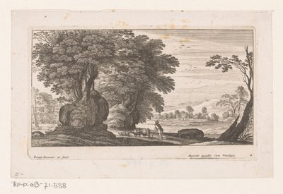 Landskap med figur och boskap Landskap (serietitel) av Nicolas Perelle