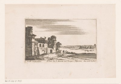Landskap med byggnader vid floden Flodlandskap med byggnader (serietitel) av Nicolas Perelle