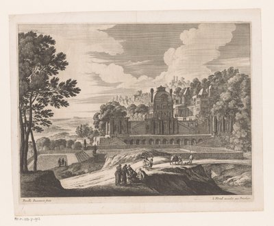 Landskap med slott av Nicolas Perelle