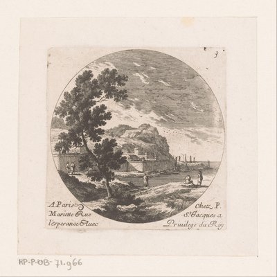 Befäst stad vid havet av Nicolas Perelle