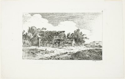 Landskap, från Deuxieme Cahier de Paysage av Nicolas Perignon