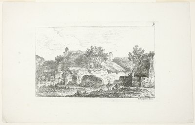 Landskap, från Deuxieme Cahier de Paysage av Nicolas Perignon