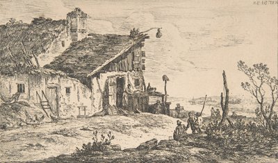 Rustikt landskap, 1772., 1772. av Nicolas Perignon