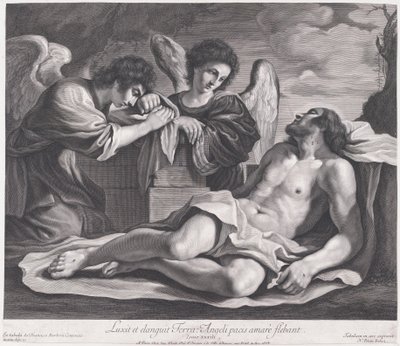 Änglar som sörjer över den döde Kristus, ca. 1690-1720., ca. 1690-1720. av Nicolas Pitau