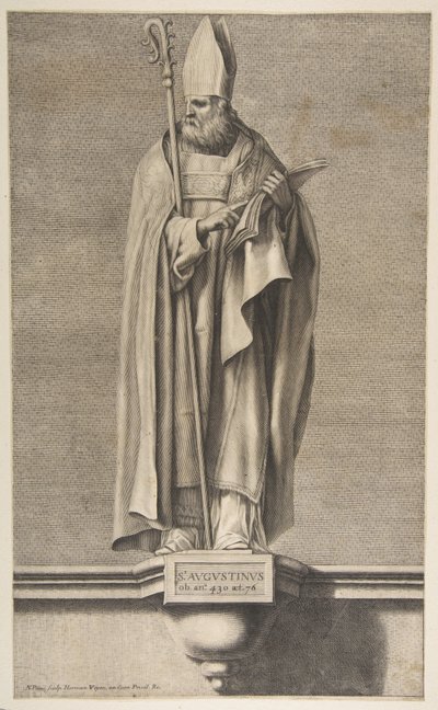 St. Augustine.n.d. av Nicolas Pitau