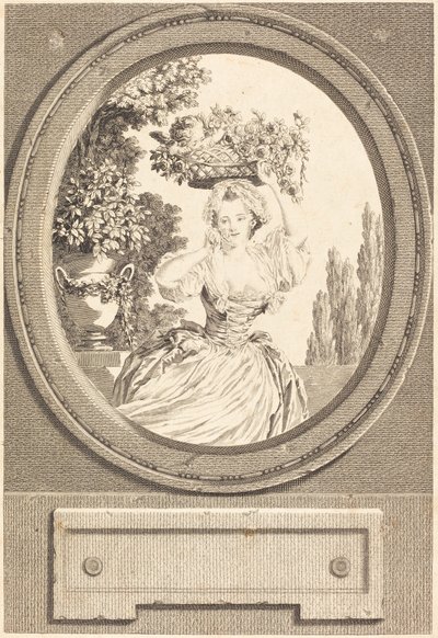 Marton av Nicolas Ponce after Pierre Antoine Baudouin