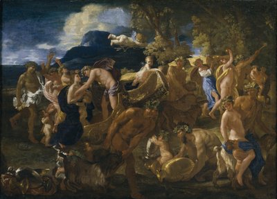 Bacchanal eller Bacchus och Ariadne av Nicolas Poussin