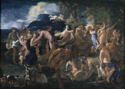 Bacchanal eller Bacchus och Ariadne av Nicolas Poussin