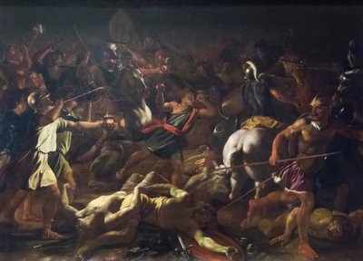 Slaget vid Gideon mot midjaniterna av Nicolas Poussin
