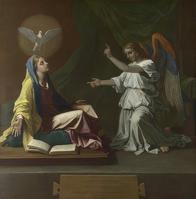Bebådelsen. 1657 av Nicolas Poussin