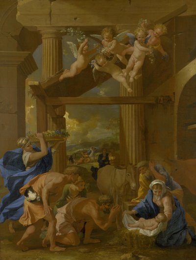 Herdarnas tillbedjan av Nicolas Poussin