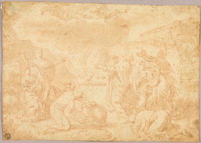 Noaks uppoffring av Nicolas Poussin