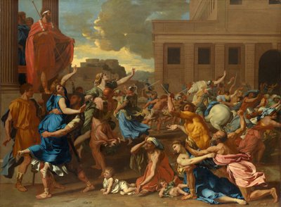 Rån av Sabinskvinnorna av Nicolas Poussin