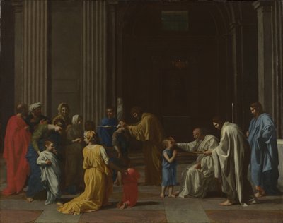 Sju sakrament: Konfirmation, ca 1637-1640 av Nicolas Poussin