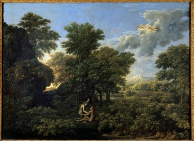 Våren eller Jordens paradis. Målning av Nicolas Poussin av Nicolas Poussin