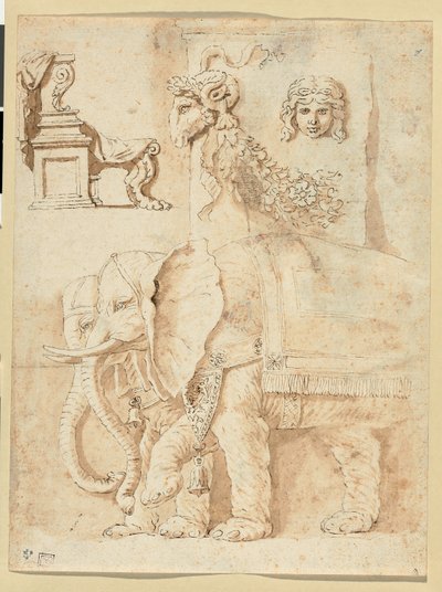 Studier efter Andrea Mantegna, Giulio Romano och antiken av Nicolas Poussin