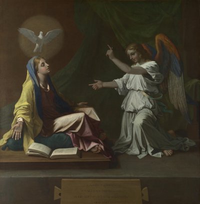 Bebådelsen, 1657 av Nicolas Poussin
