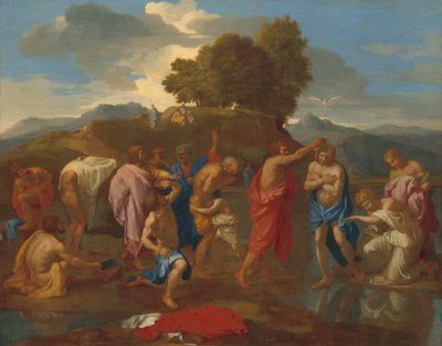 Kristi dop, 16411642. av Nicolas Poussin