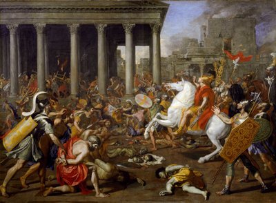 Titus förstörelse av templen i Jerusalem av Nicolas Poussin