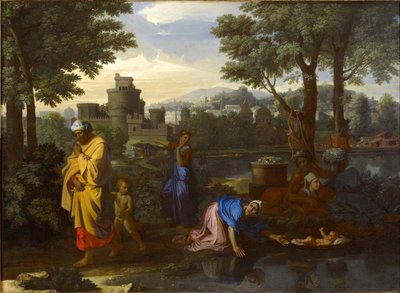 Utläggningen av Moses, 1654 av Nicolas Poussin