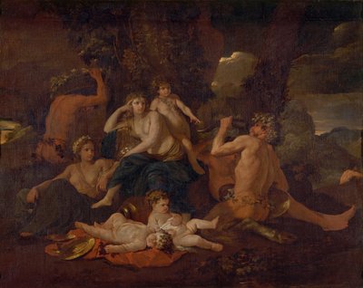 The Infancy of Bacchus, c.1630 av Nicolas Poussin
