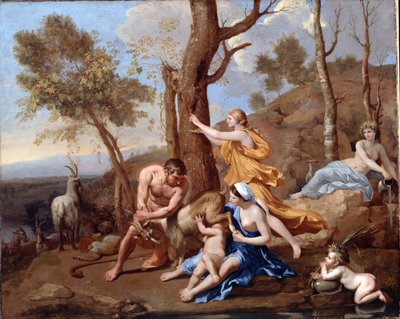 The Nurture of Jupiter av Nicolas Poussin