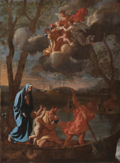 Den heliga familjens återkomst till Nasaret, ca. 1627. av Nicolas Poussin