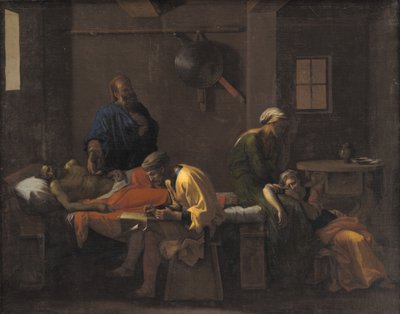 Eudamidas testamente av Nicolas Poussin