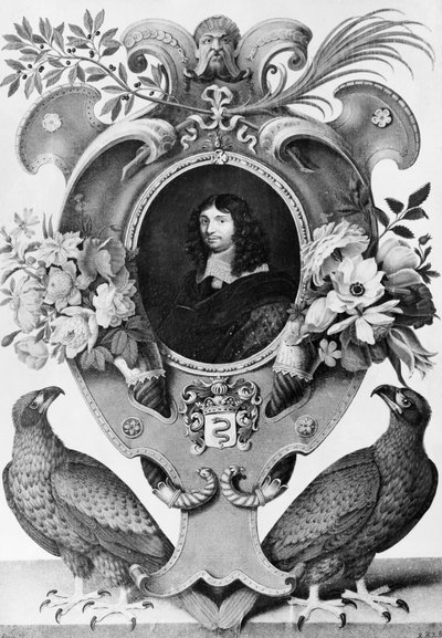 Porträtt av Jean-Baptiste Colbert (1619-1683), fransk statsman, gravyr av Nicolas Robert (1614-1685) av Nicolas Robert