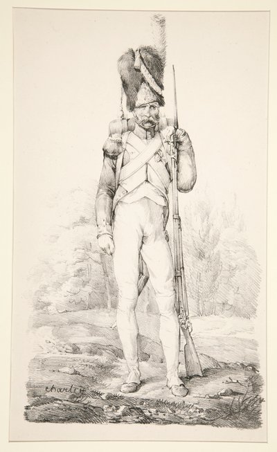 Foot Grenadier of the Old Guard, från serien La Vieille Armee Francaise av Nicolas Toussaint Charlet