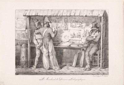 Litografisäljaren av Nicolas Toussaint Charlet