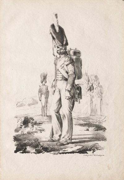 Militärdräkter: Infantry Sargent, 1817-18. av Nicolas Toussaint Charlet