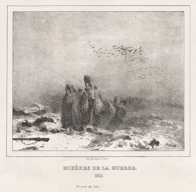 Moraliska och filosofiska alfabetet för små och stora barns användning: Krigets elände 1812, 18 av Nicolas Toussaint Charlet