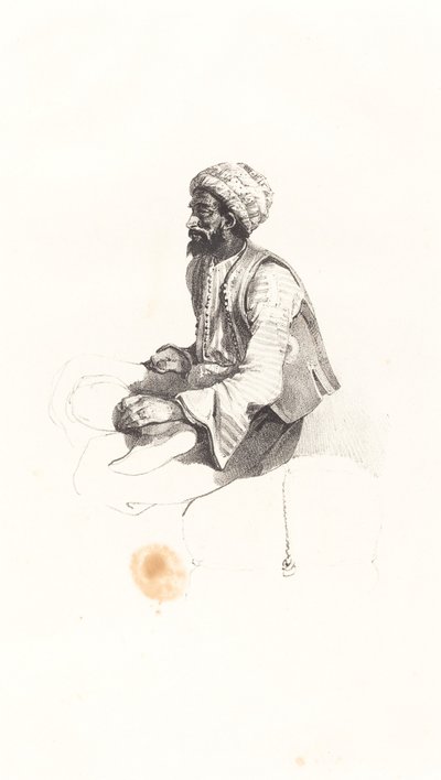 Sittande turk av Nicolas Toussaint Charlet