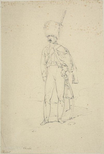 Stående husar av Nicolas Toussaint Charlet