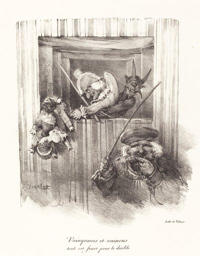 Vinnare och besegrade, all mat åt djävulen (The Vanquishers and the Vanquished, All Food for the Devil) av Nicolas Toussaint Charlet
