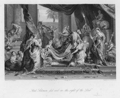 Salomos avfall, I Kings XI, 6 (gravyr) av Nicolas Vleughels