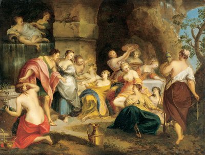 Telemachus på ön Calypso av Nicolas Vleughels