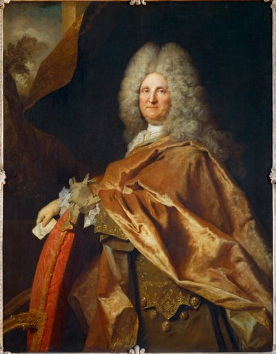 Porträtt av en man... av Nicolas de (workshop) Largilliere