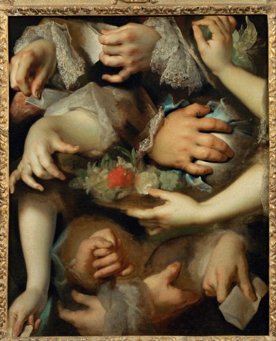 Studie av händer ca 1715... av Nicolas de (workshop) Largilliere