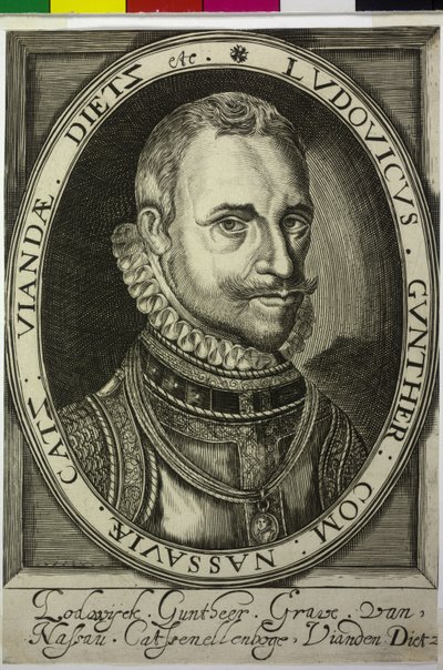 Greve av Nassau-Dillenburg Lewis Guenther av Nicolas de Clerck