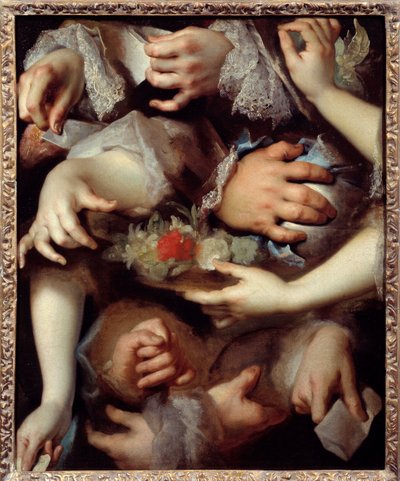 Handstudier. Målning av Nicolas De Largilliere (1656-1746) av Nicolas de Largillière