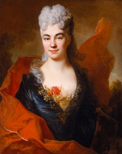 Porträtt av Brigitte Ansart, ca 1704 (olja på duk) av Nicolas de Largillière