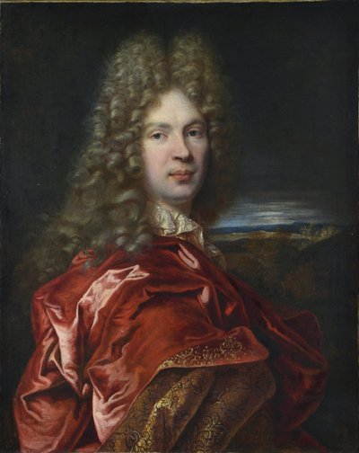 Porträtt av Pierre-Vincent Bertin (Pierre Vincent) (1653-1711), fransk finansman och konstälskare - av Largillière, Nicolas, de (1656-1746). Olja på duk, storlek: 77x63, ca 1685, State Hermitage, St. Petersburg av Nicolas de Largillière