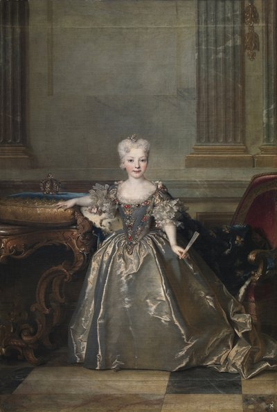 Infanta Mariana Victoria av Spanien, 1724 av Nicolas de Largillière