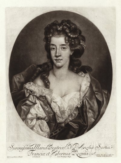 Porträtt av Maria av Modena av Nicolas de Largillière