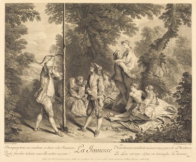 Ungdomen av Nicolas de Larmessin IV after Nicolas Lancret